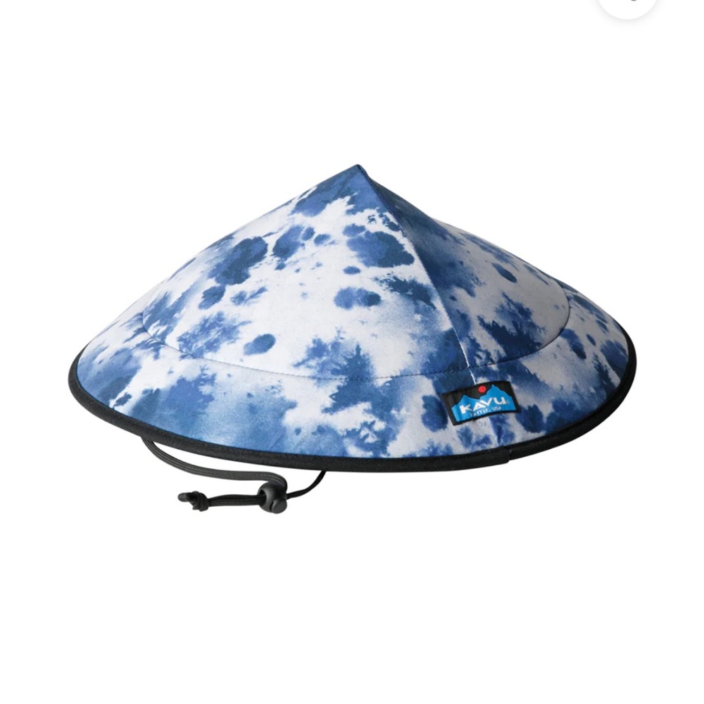 Kavu Blue and White Tie-Dye Hat